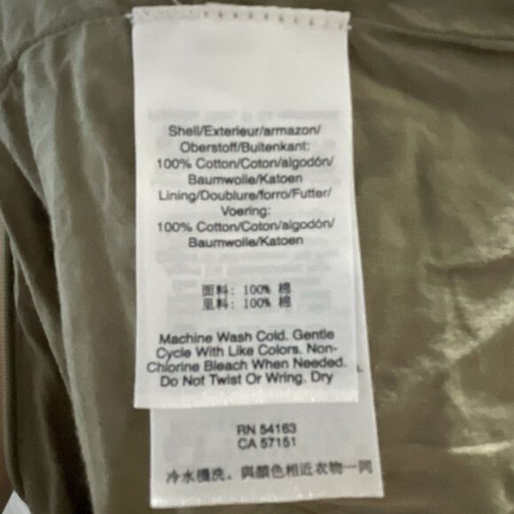 DKNY Womens Green Pleated Cotton Skirt With Side Pockets Size Small - Picture 8 of 11